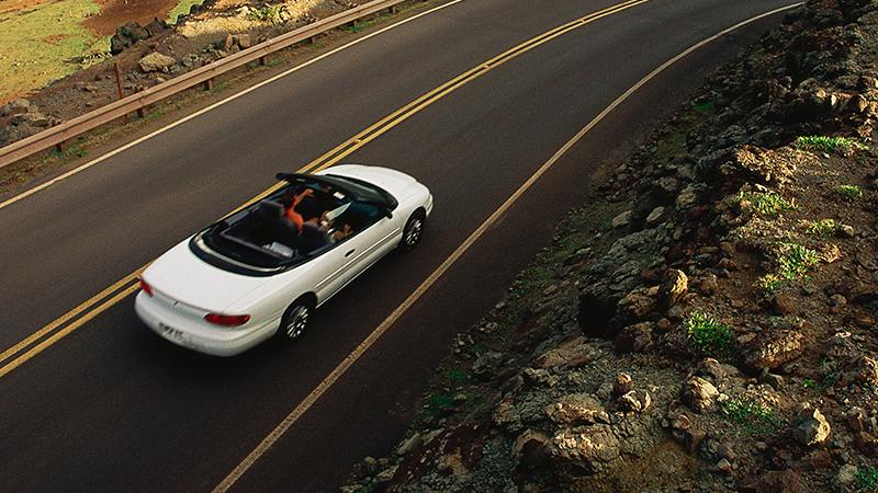 A car on the road