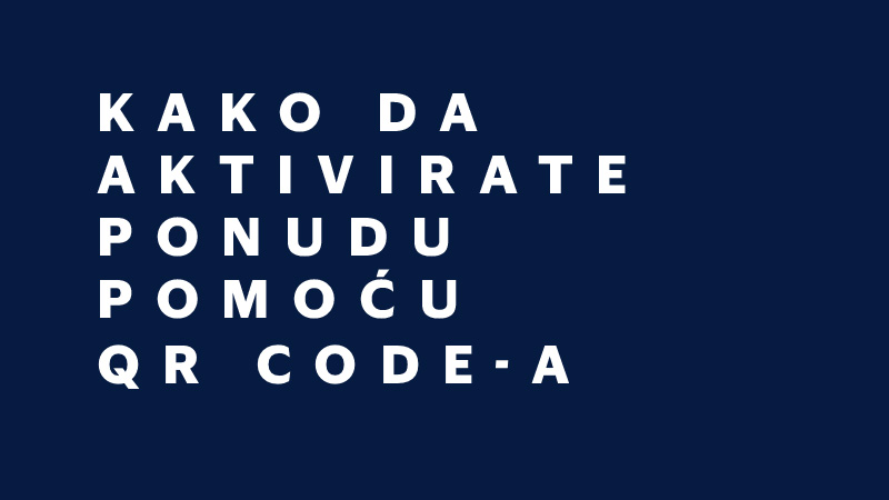 Kako da aktivirate Visa Chatbot pomoću QR code - a